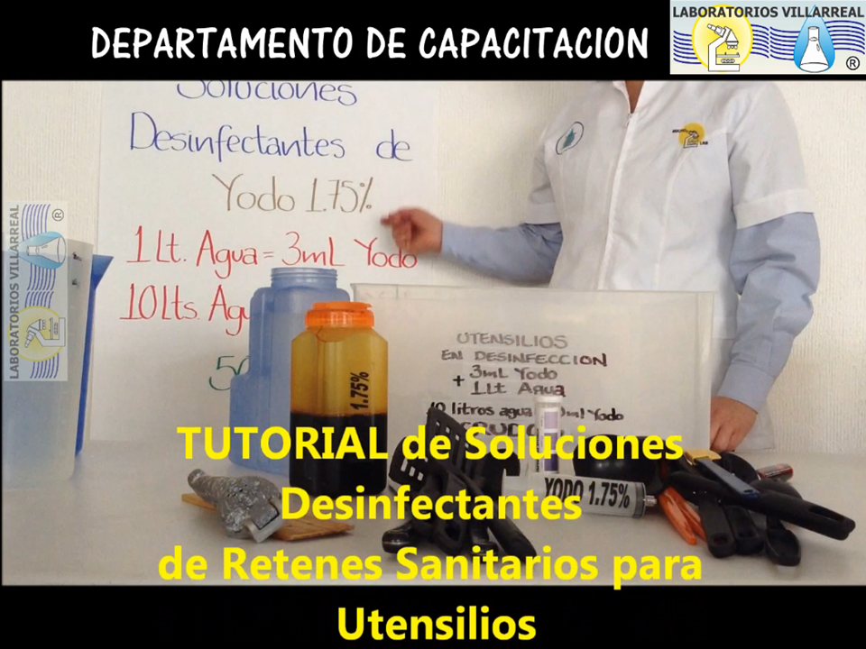 SOLUCIONES DESINFECTANTES  PARA UTENSILIOS