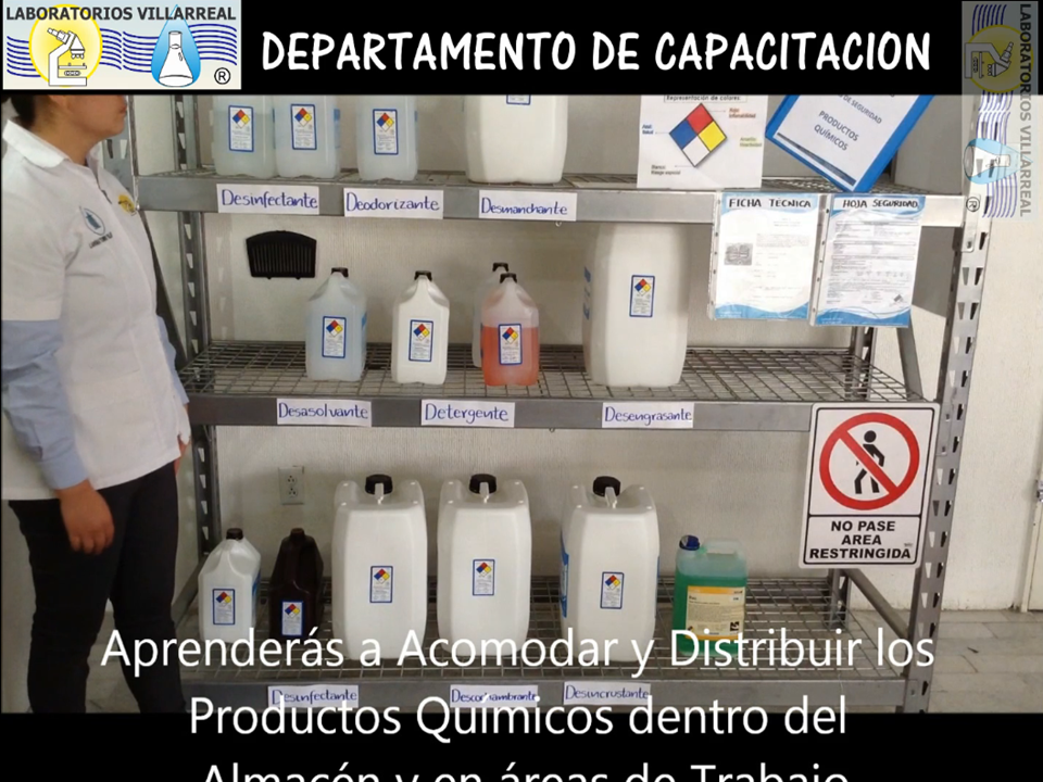 MANEJO Y DISTRIBUCION DE PRODUCTOS QUIMICOS PARA USO EN COCINA